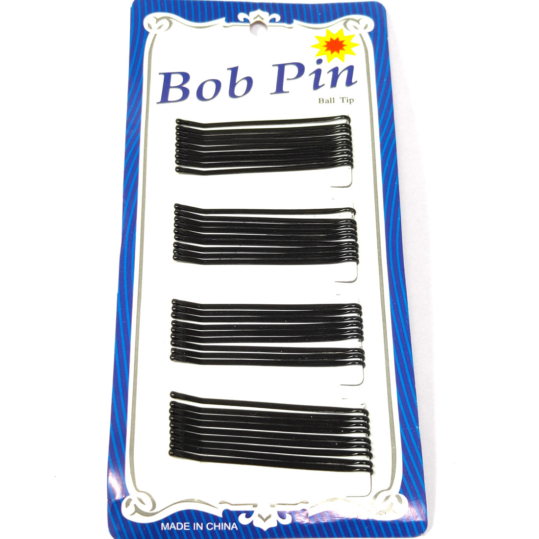 Anokhi Ada Long Bobby Pins Combo for Girls and Women -36 Bob Pins (Black)-(Bobby Pins-004)
