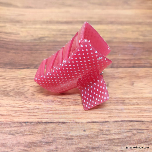 Red Translucent Hair Claw - C-59