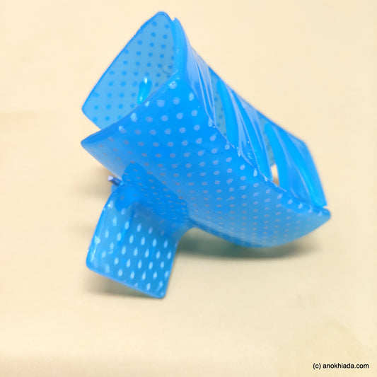 Blue Translucent Hair Claw - C-60