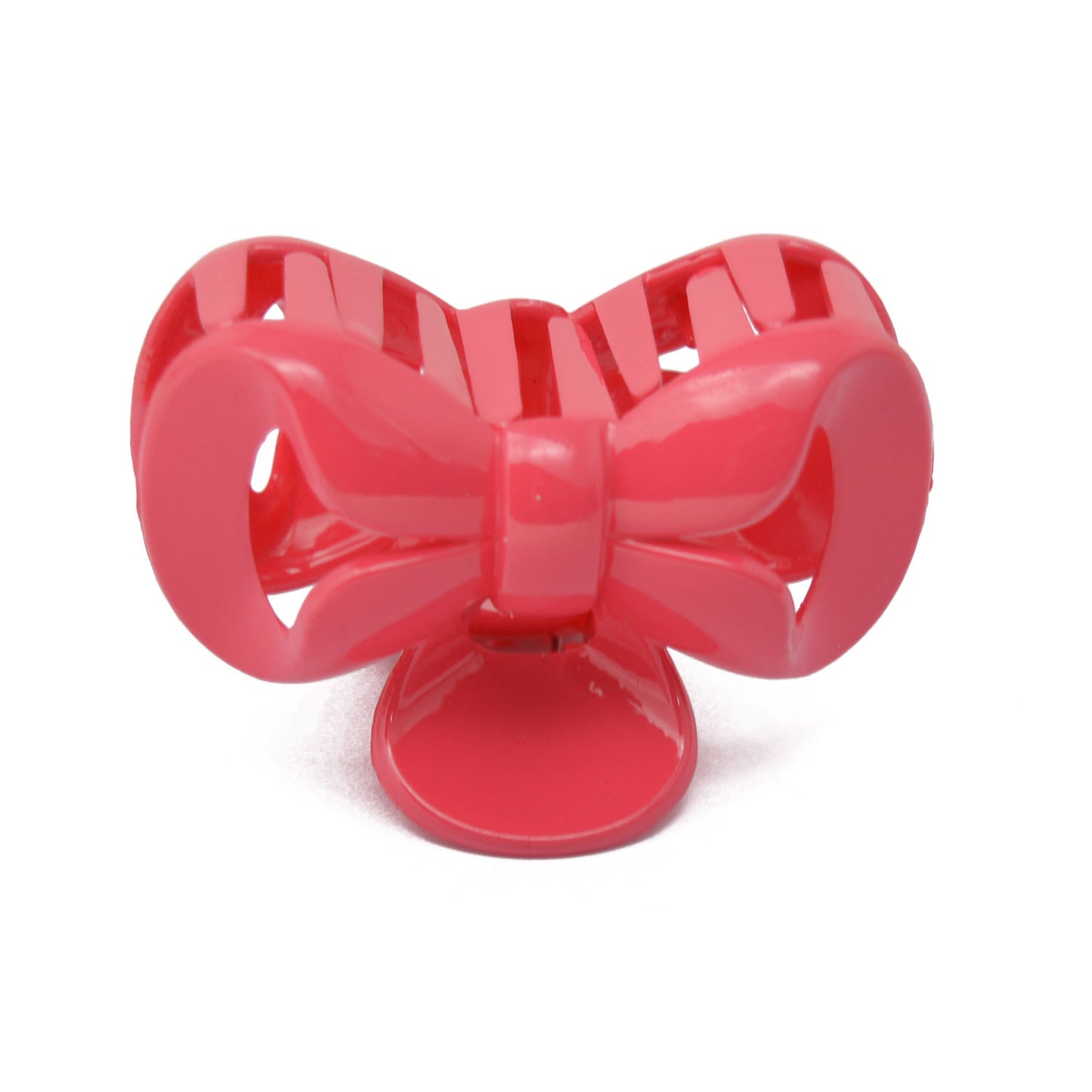 Bow Hair Claw / Clutcher for Girls and Women (Rose Red) - 027