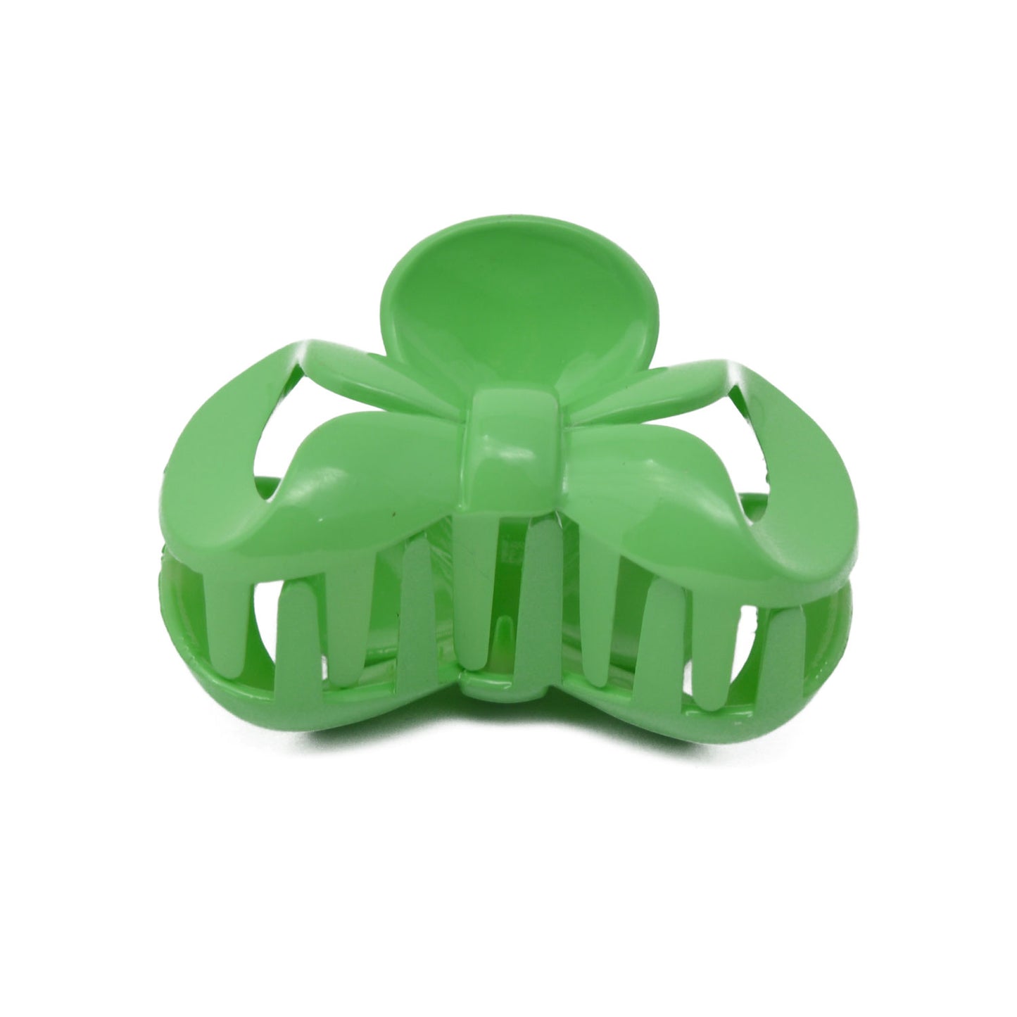 Bow Hair Claw / Clutcher for Girls and Women (Green) - 029