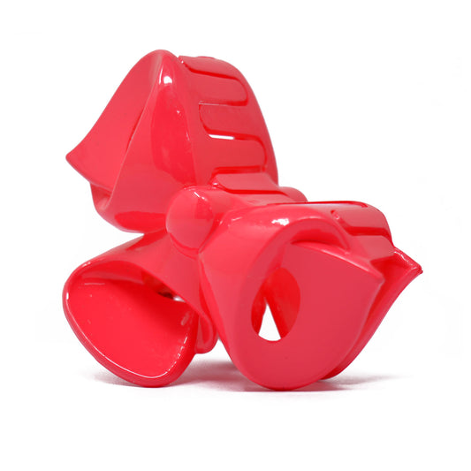 Red Bow Hair Claw - 057