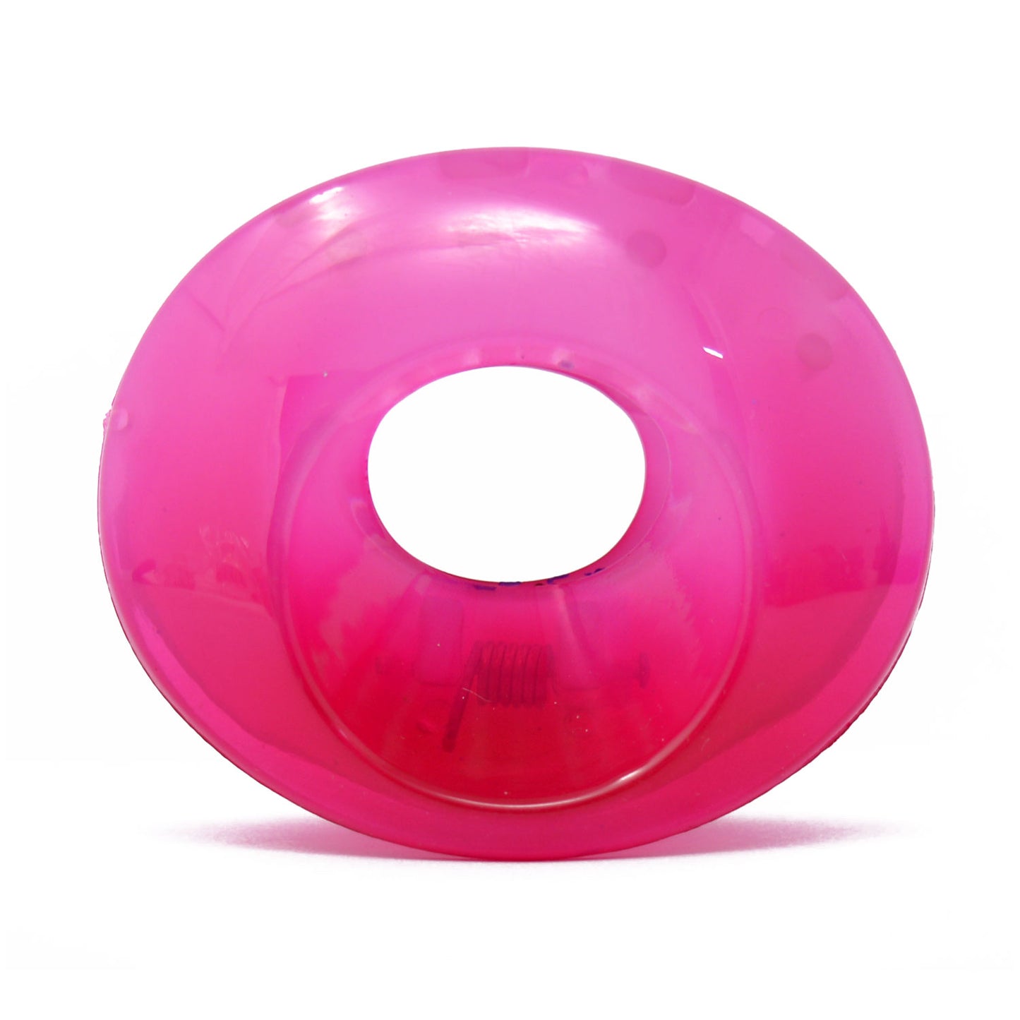 Hot Pink Oval Translucent Hair Claw - 063