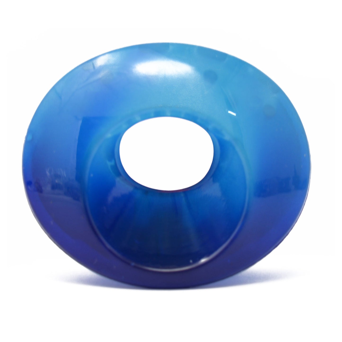 Blue Oval Translucent Hair Claw - 065
