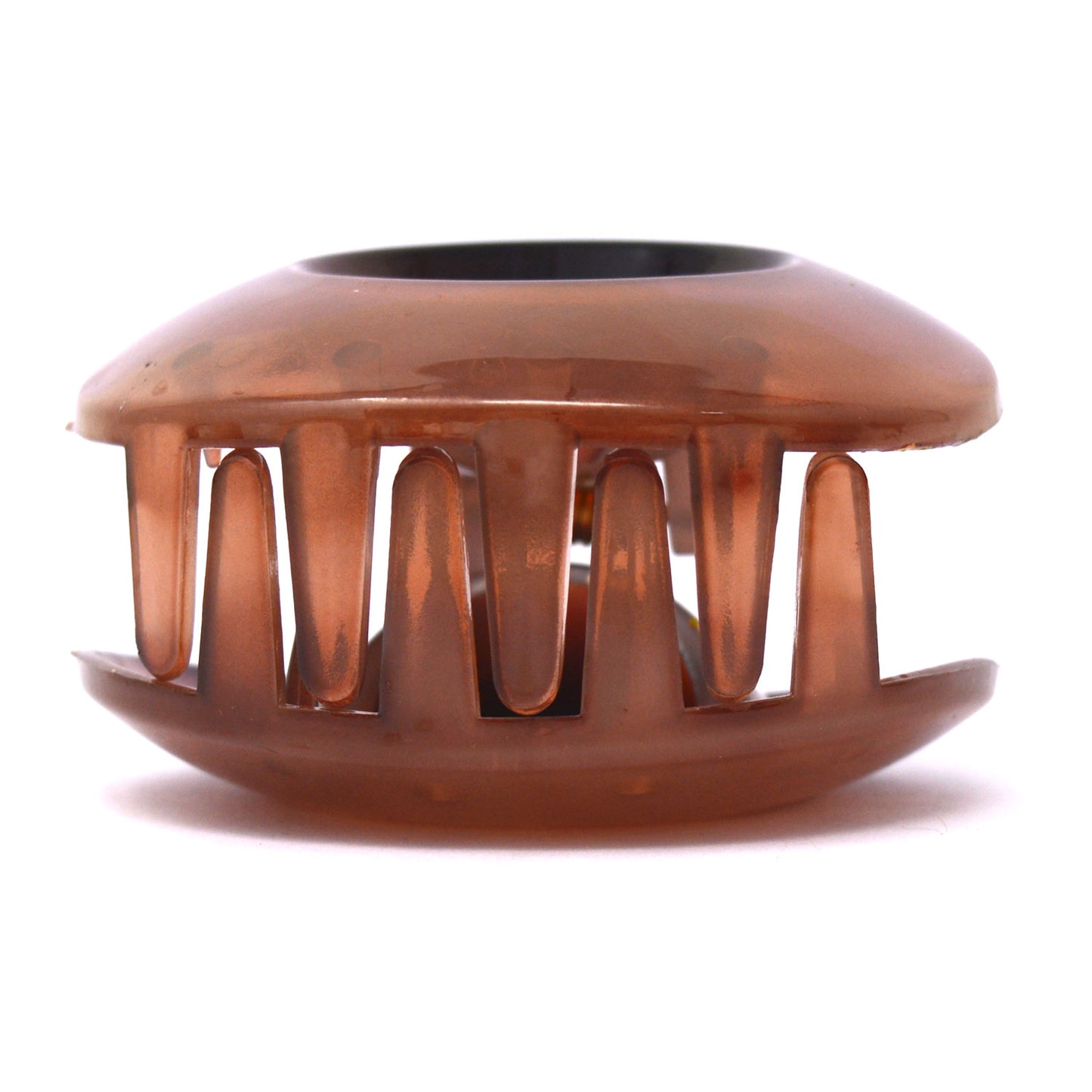 Light Brown Translucent Oval Hair Claw - 067