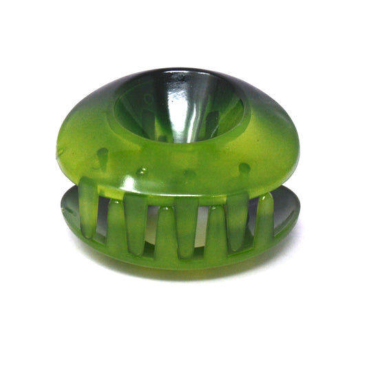 Green Translucent Oval Hair Claw - 069