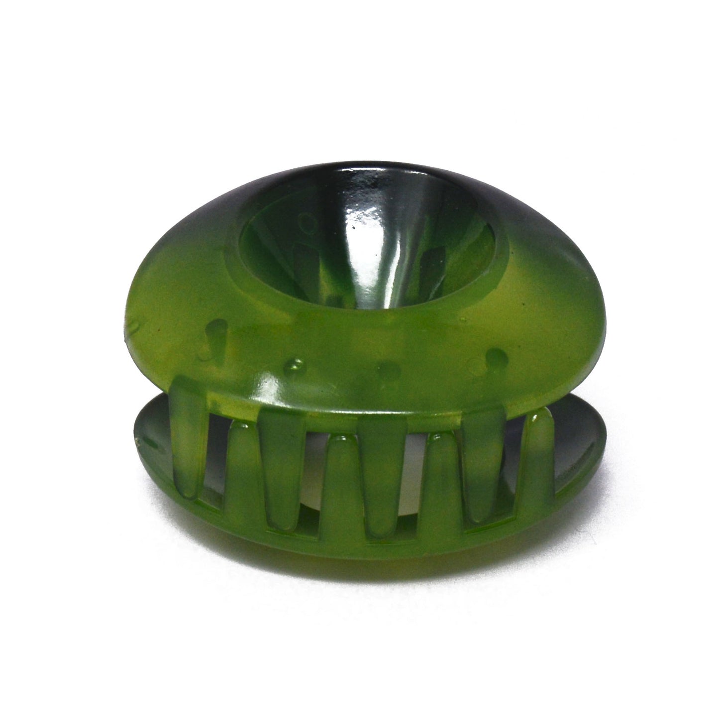 Green Translucent Oval Hair Claw - 069