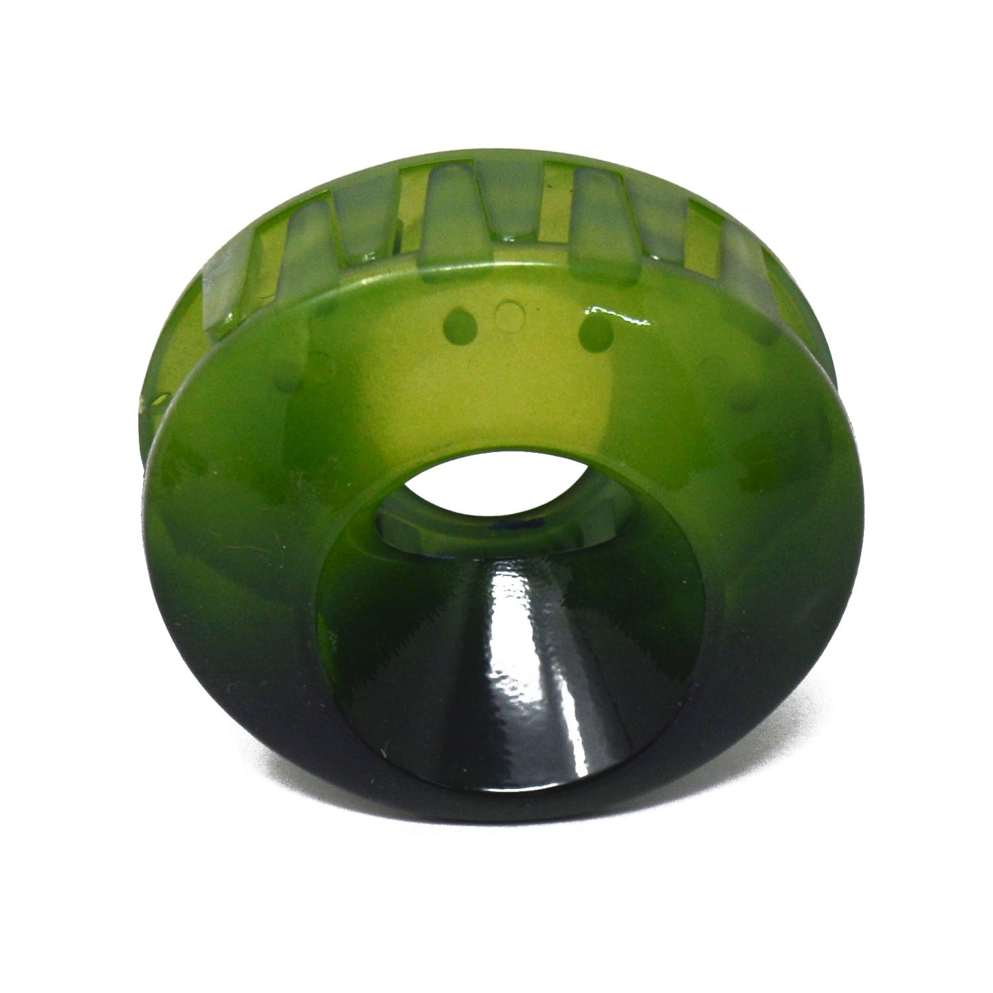 Green Translucent Oval Hair Claw - 069