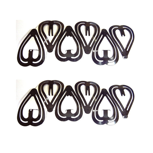 Heart Shaped Tik Tak Hair Clips