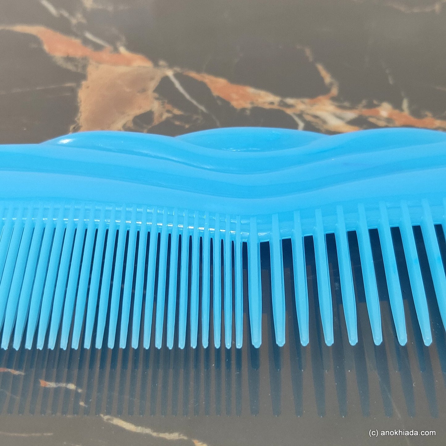 Anokhi Ada Plastic Comb, 9-inch, Blue (Comb-008)