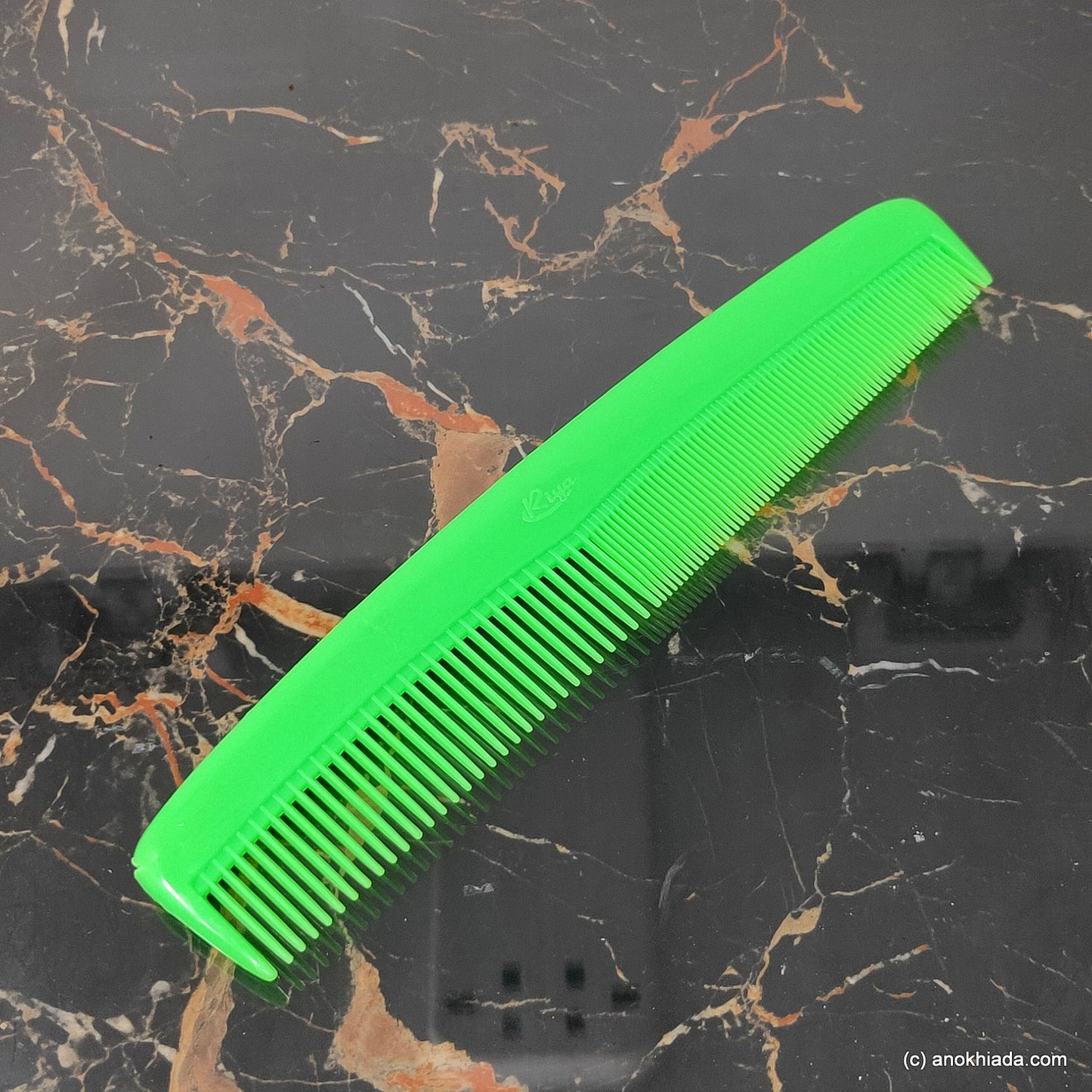 Anokhi Ada Plastic Comb, 9-inch, Green (Comb-015)