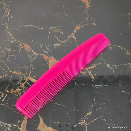 Anokhi Ada Plastic Comb, 9-inch, Hot Pink (Comb-016)