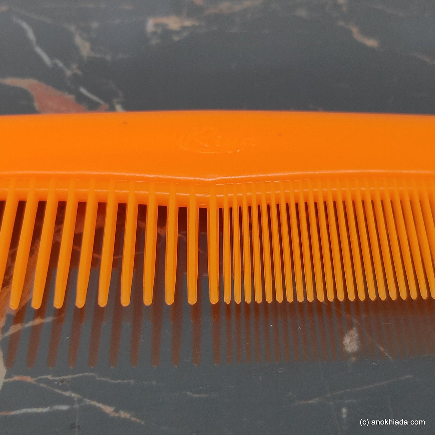 Anokhi Ada Plastic Comb, 9-inch, Orange (Comb-017)