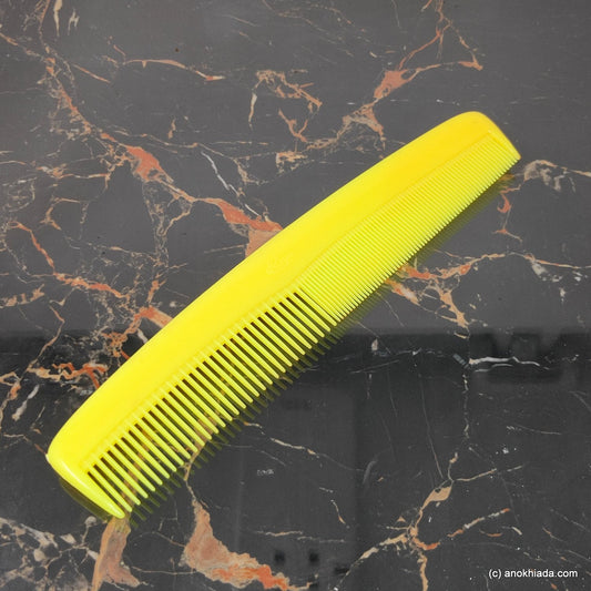 Anokhi Ada Plastic Comb, 9-inch, Yellow (Comb-018)