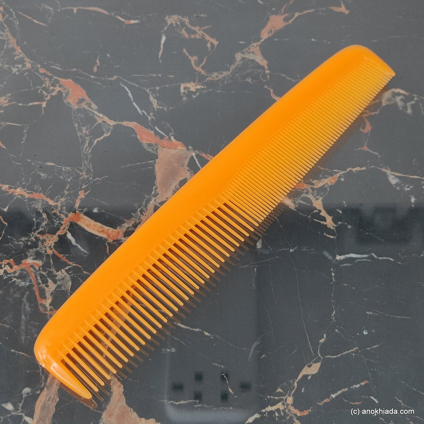 Anokhi Ada Plastic Comb, 9-inch, Orange (Comb-020)