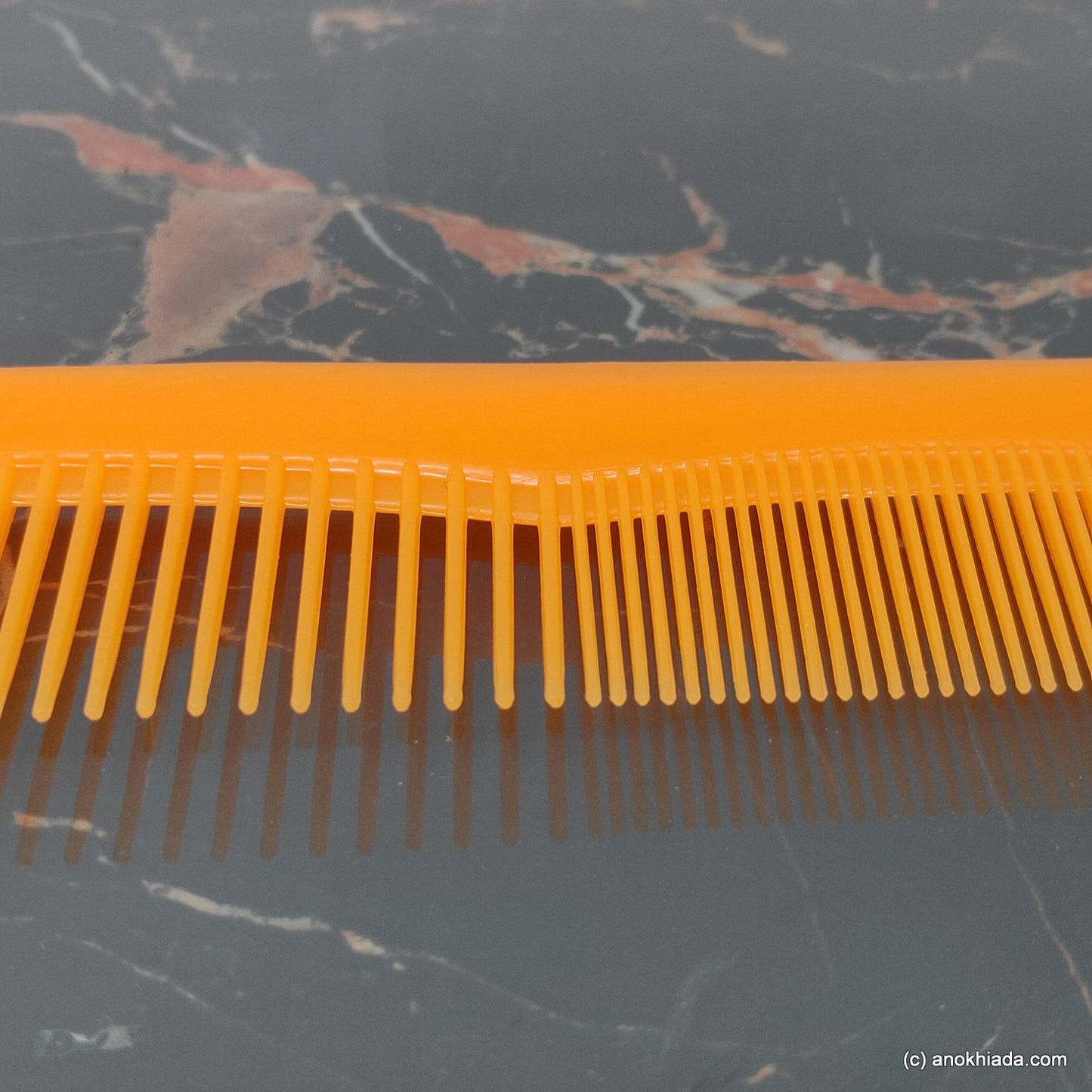 Anokhi Ada Plastic Comb, 9-inch, Orange (Comb-020)