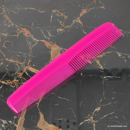 Anokhi Ada Plastic Comb, 9-inch, Pink (Comb-022)