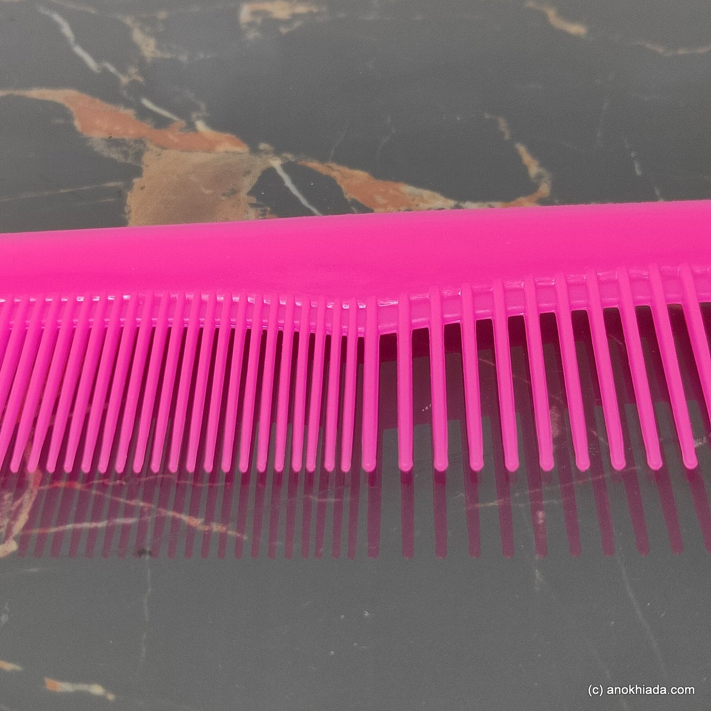 Anokhi Ada Plastic Comb, 9-inch, Pink (Comb-022)