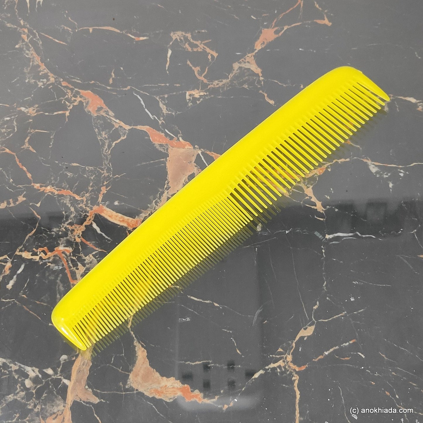 Anokhi Ada Plastic Comb, 9-inch, Yellow (Comb-023)