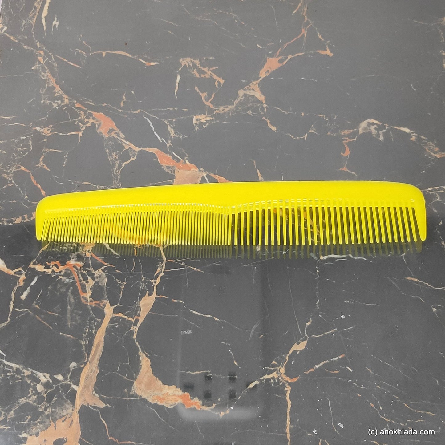 Anokhi Ada Plastic Comb, 9-inch, Yellow (Comb-023)