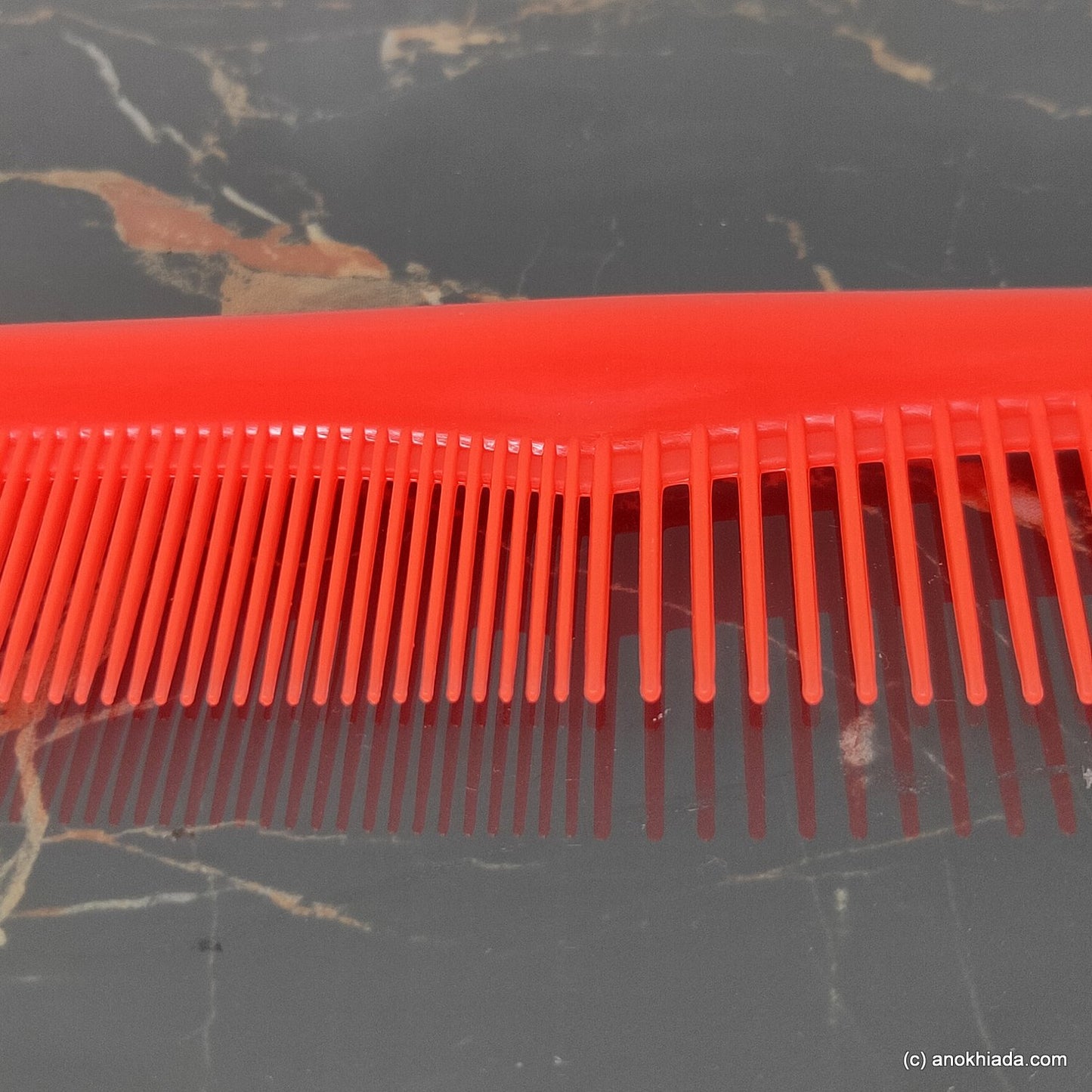 Anokhi Ada Plastic Comb, 9-inch, Red (Comb-024)