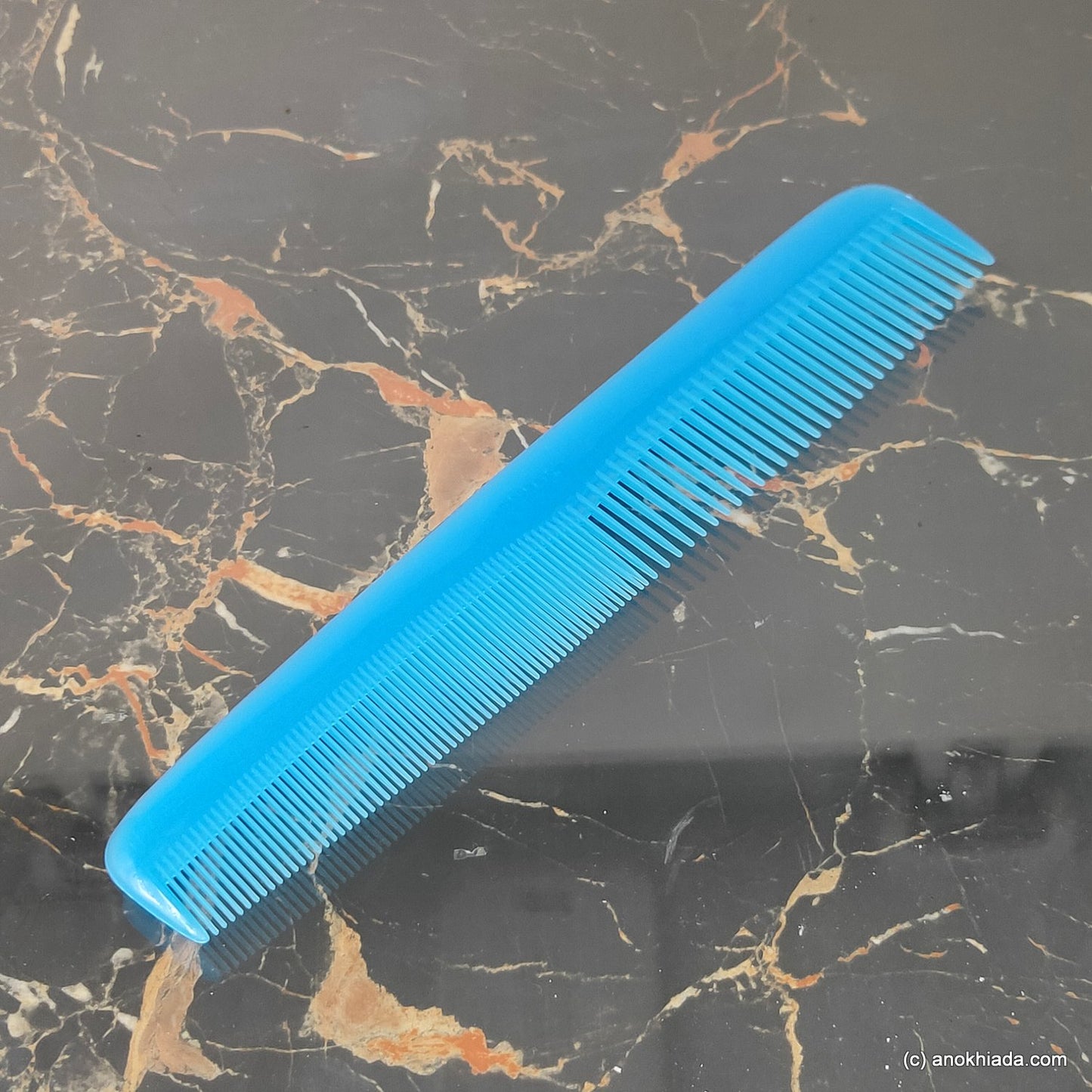 Anokhi Ada Plastic Comb, 9-inch, Blue (Comb-025)