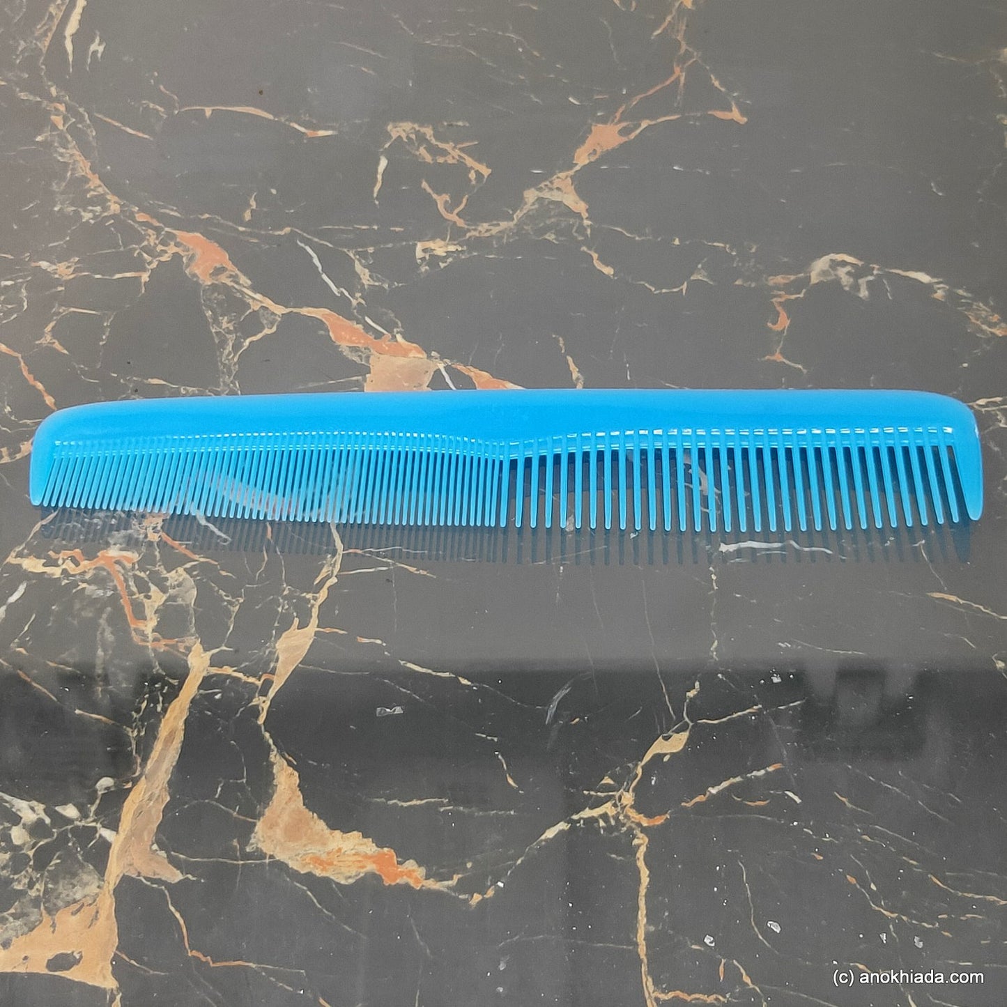 Anokhi Ada Plastic Comb, 9-inch, Blue (Comb-025)