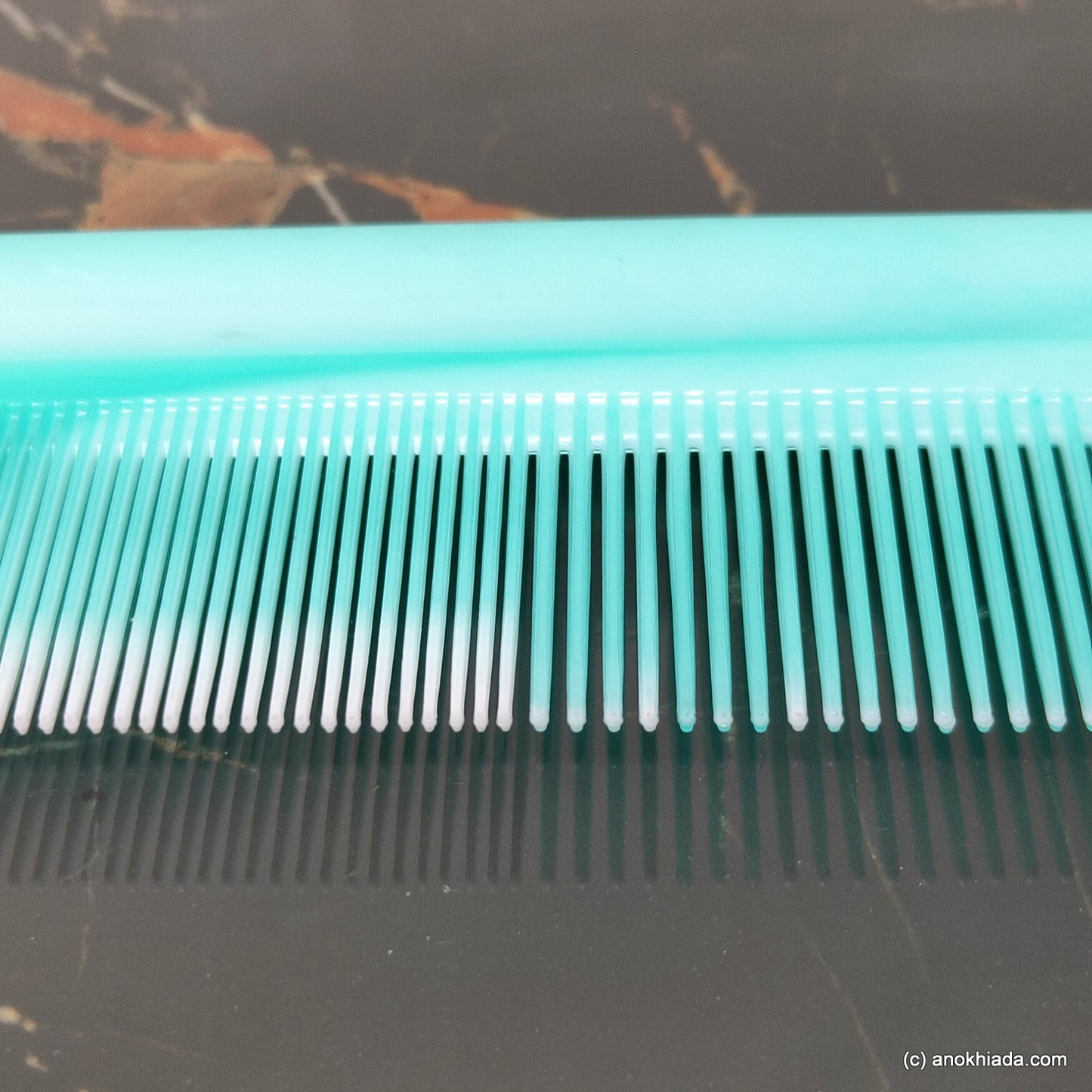 Anokhi Ada Plastic Translucent Comb, 9-inch, Green (Comb-034)
