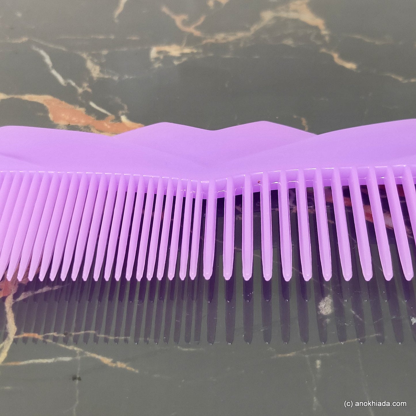Anokhi Ada Plastic Translucent Comb, 9-inch, Purple (Comb-039)