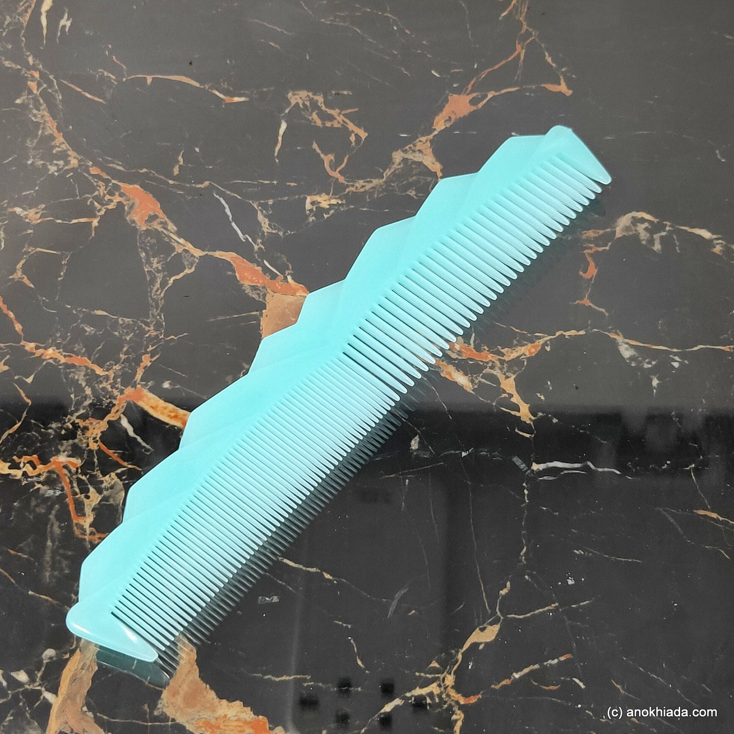 Anokhi Ada Plastic Translucent Comb, 9-inch, Green (Comb-041)