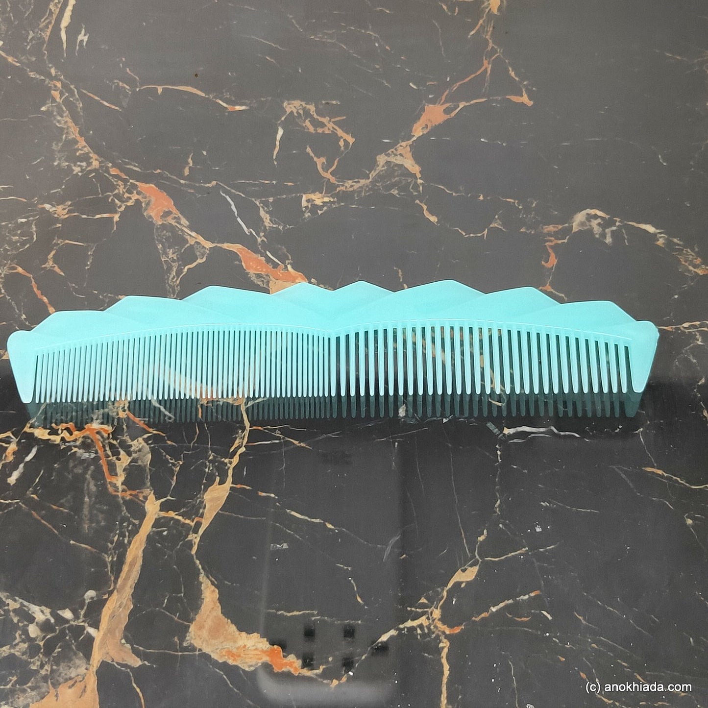 Anokhi Ada Plastic Translucent Comb, 9-inch, Green (Comb-041)