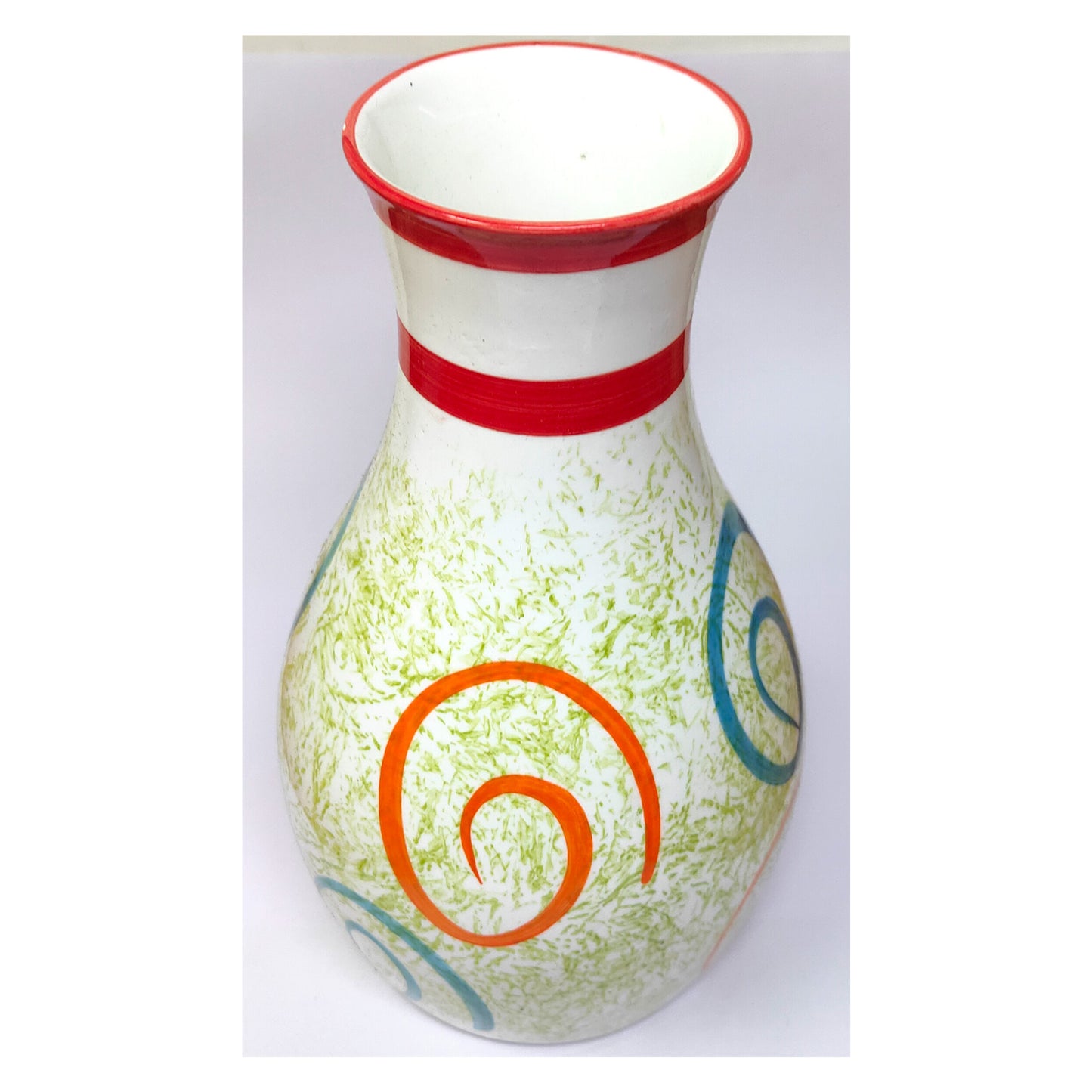 Anokhi Ada Ceramic  Flower Vase, Flower Pots for Home Decoration ( Multi-Colour, DA-008)