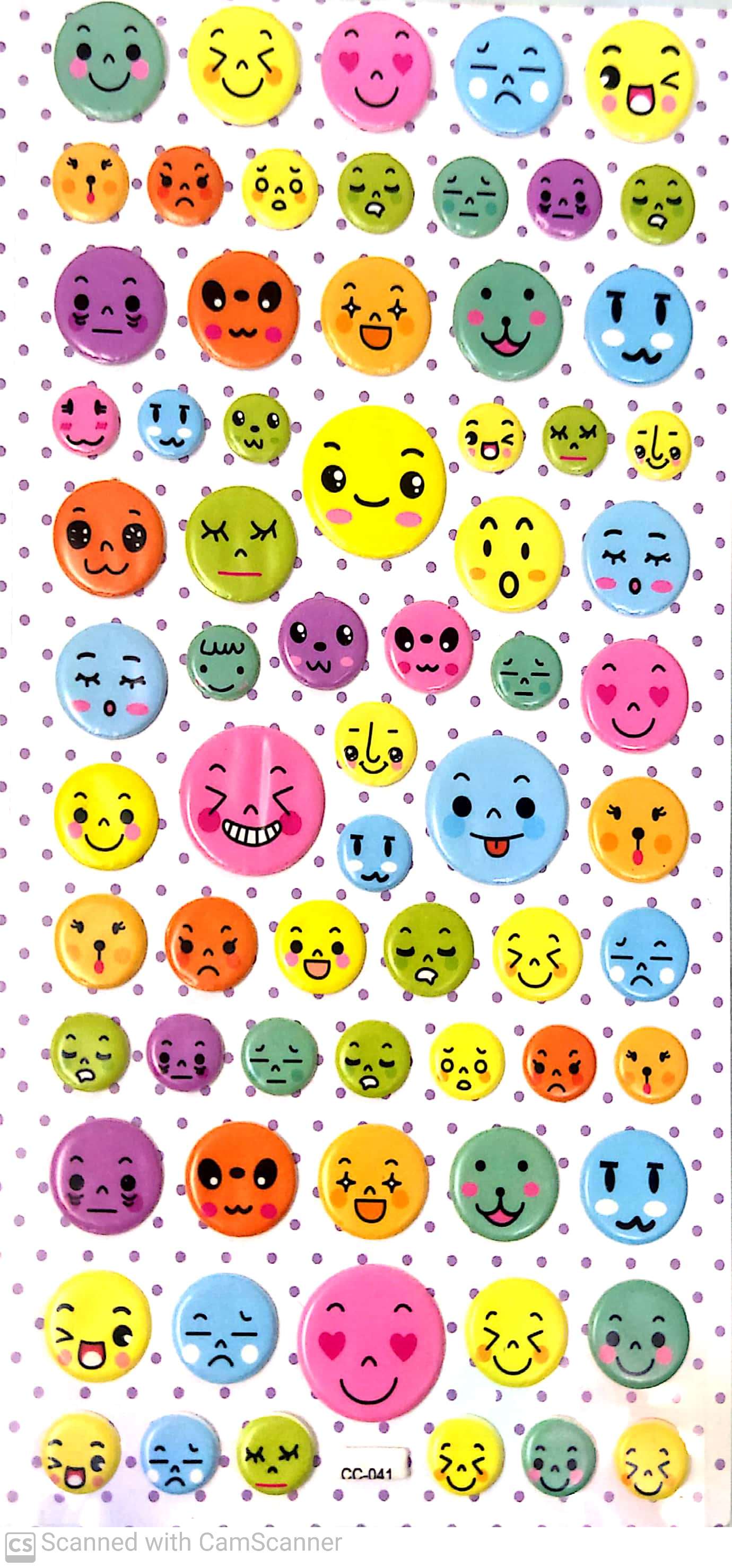 Multi-Colour Emoji's Stickers -DB-019