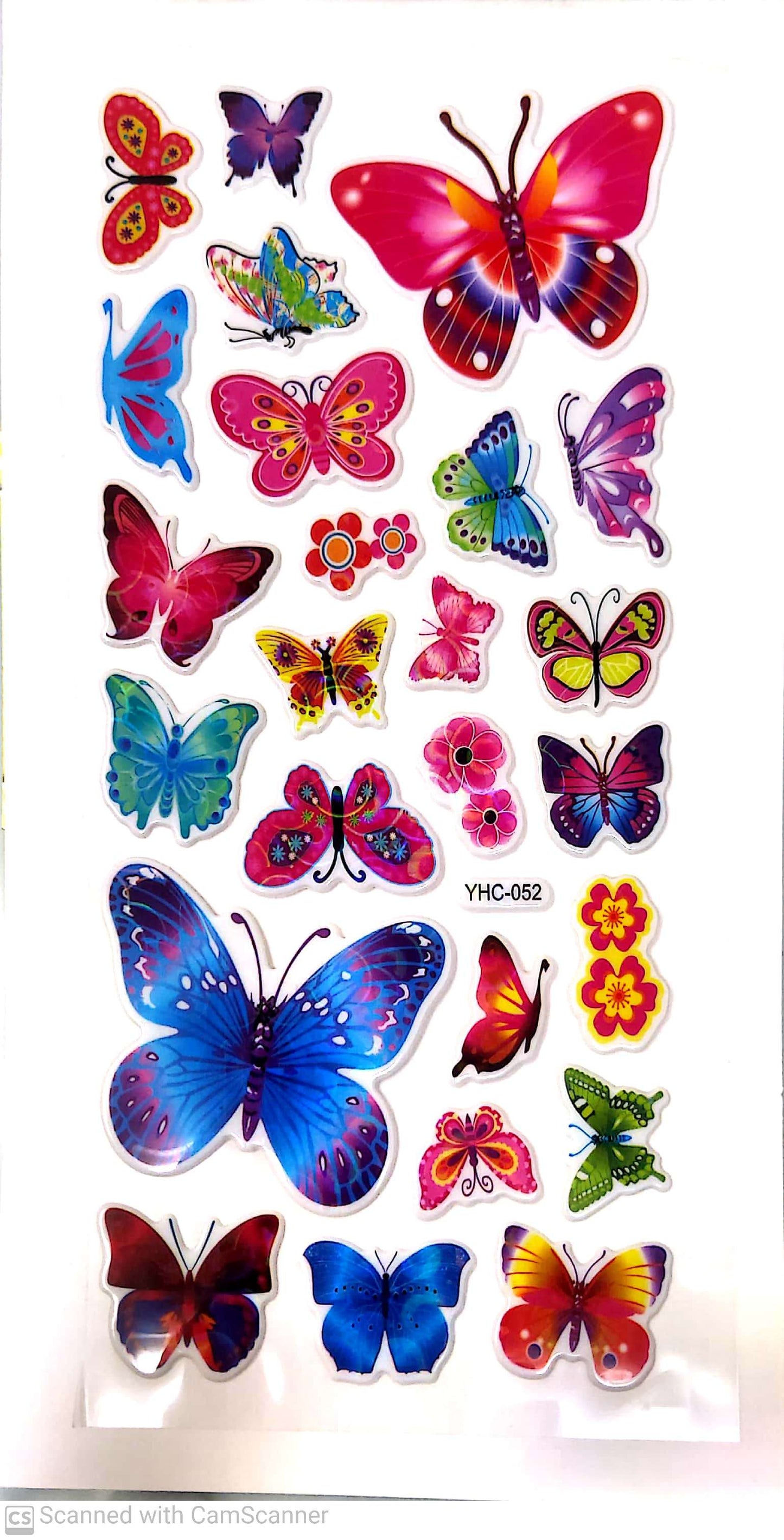 Butterflies Stickers for Kids -DB-025