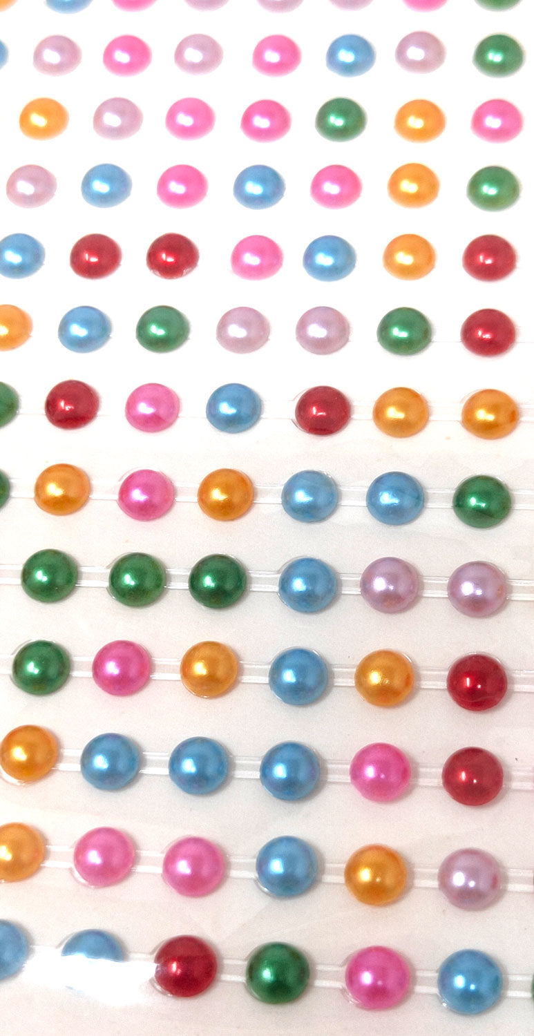 6mm Half Pearl Bead (Pack of 2 sheets, DC-02)