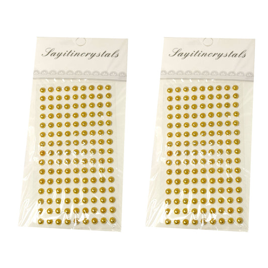 6mm Half Pearl Bead (Pack of 2 sheets, DC-03)