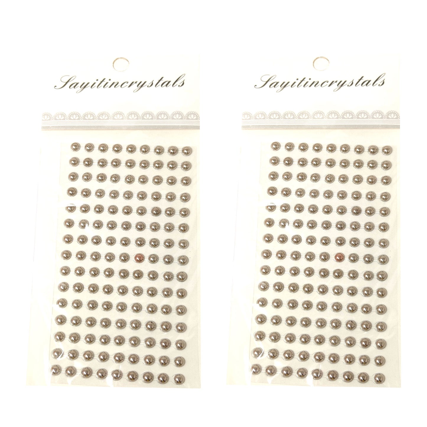 6mm Half Pearl Bead (Pack of 2 sheets, DC-04)