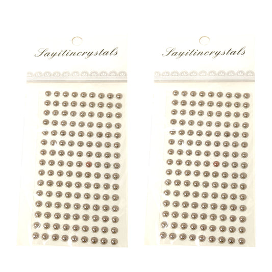 6mm Half Pearl Bead (Pack of 2 sheets, DC-04)