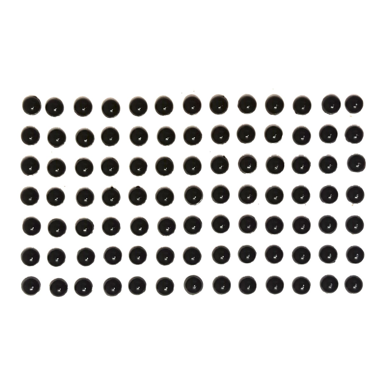 6mm Black Half Pearl Bead Sticker (Pack of 1 sheets, DC-05)
