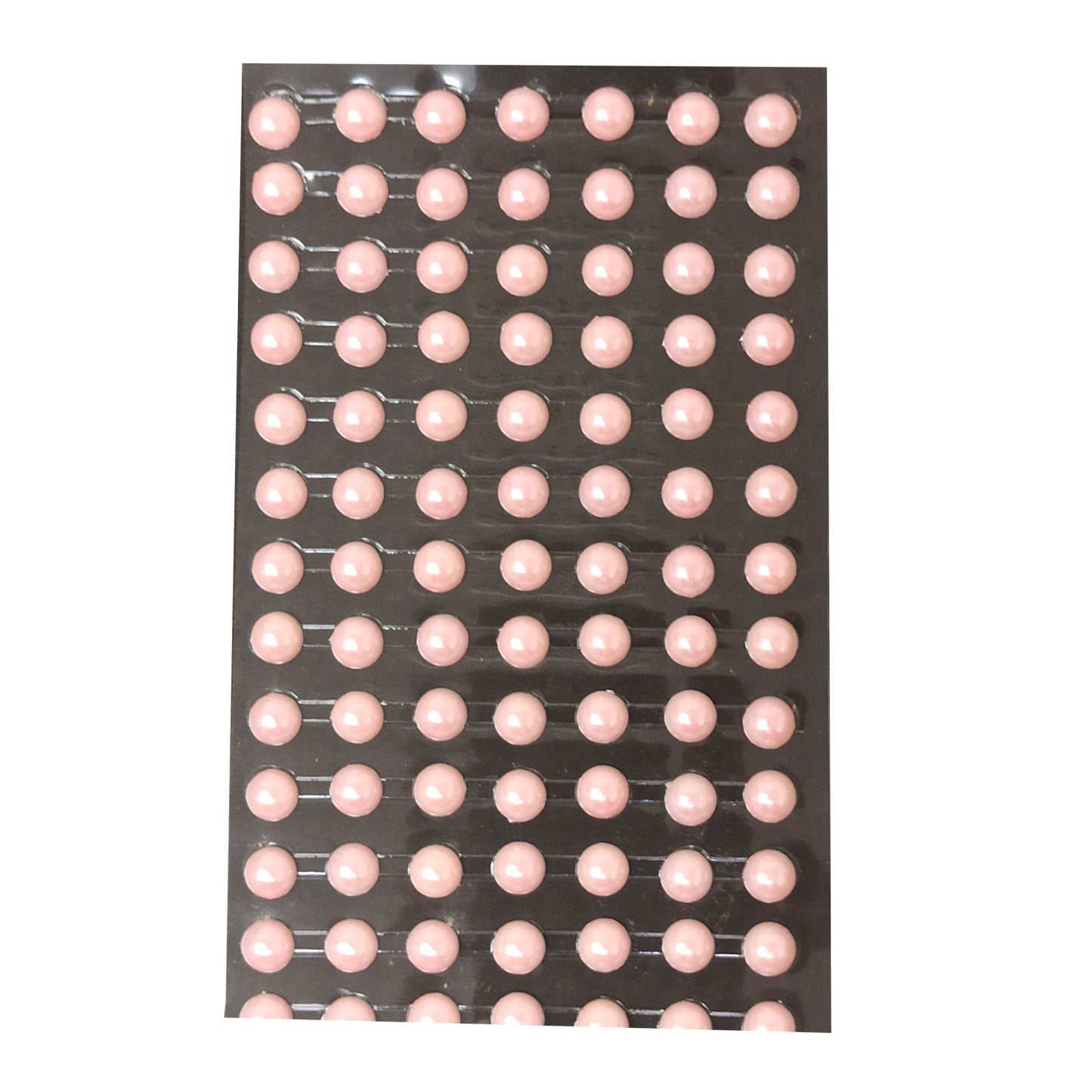 6mm Pink Half Pearl Bead Sticker (Pack of 1 sheets, DC-06)