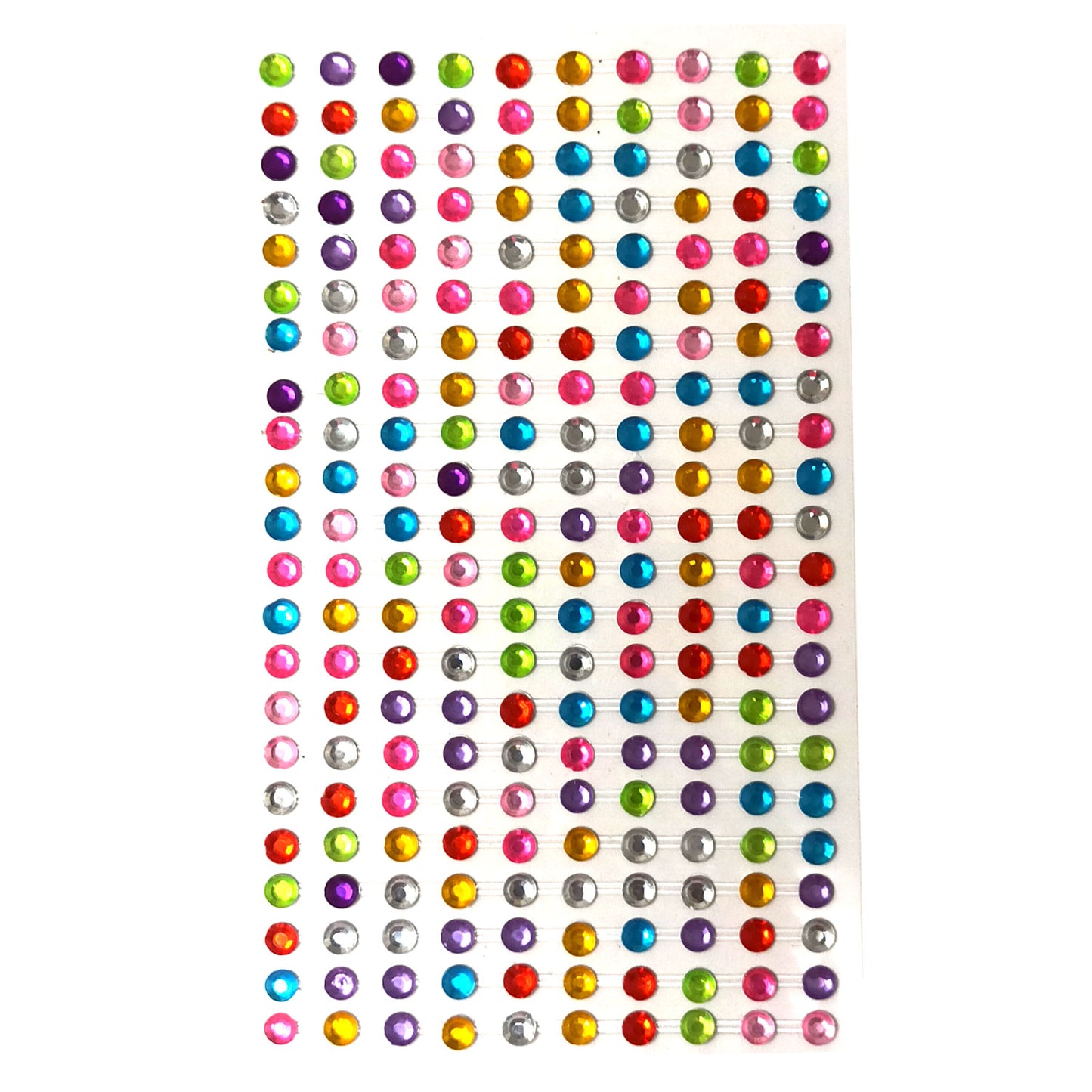 5 mm Half Crystal Bead Sticker (Pack of 1 sheets, DC-09)