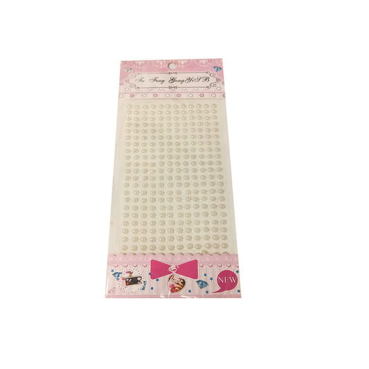 5 mm Half Crystal Bead Sticker (Pack of 1 sheets, DC-13)
