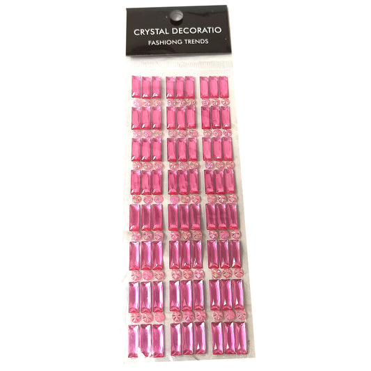 Half Crystal Beads Sticker (Pack of 1 sheets, DC-21)
