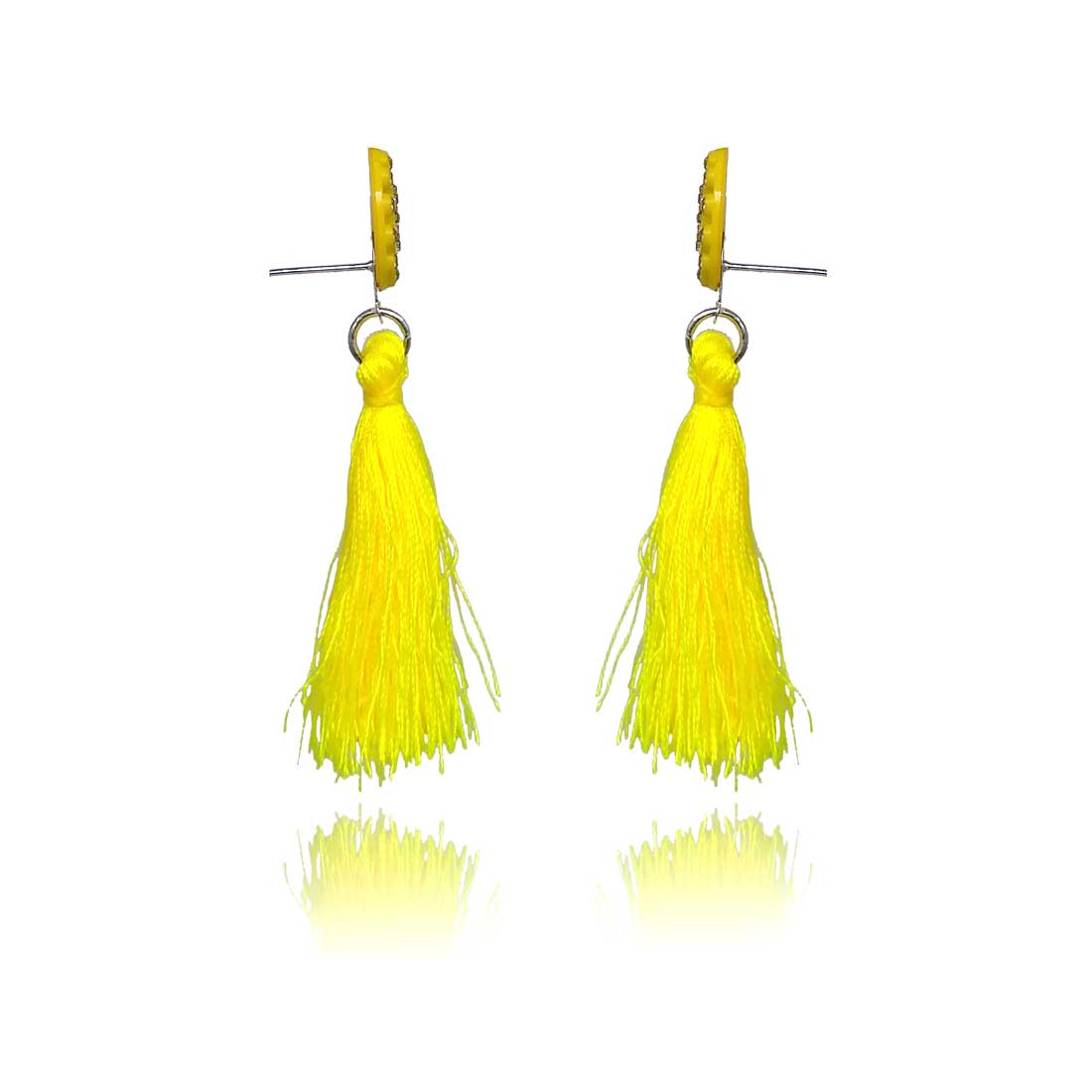 Tassel Drop Earrings for Girls and Women (Yellow) - AP-31