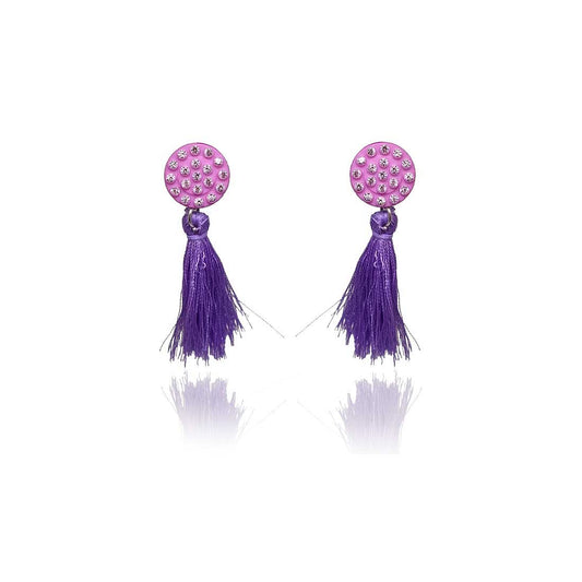 Tassel Drop Earrings for Girls and Women (Purple) - AP-28