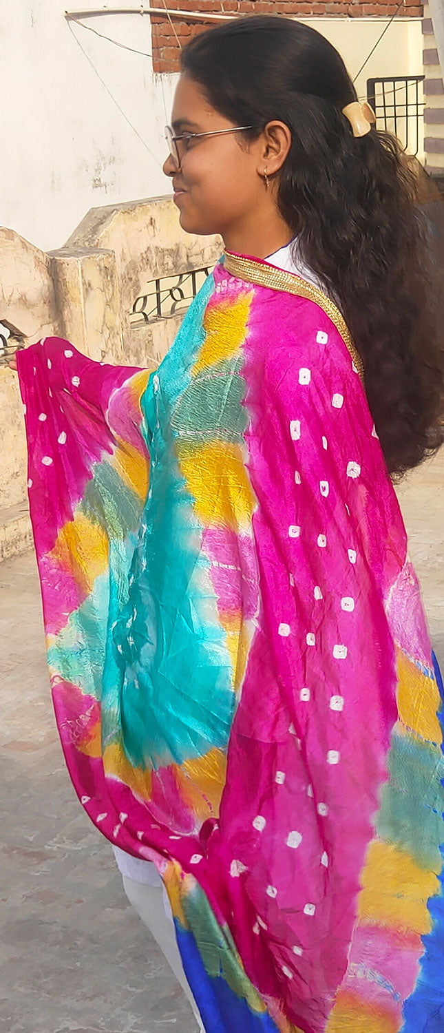 Multi-colour Chiffon Women Dupatta