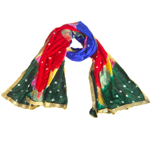 Multi-colour Chiffon Women Dupatta -002