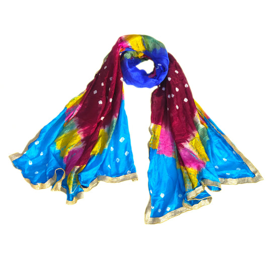 Multi-colour Chiffon Women Dupatta -004