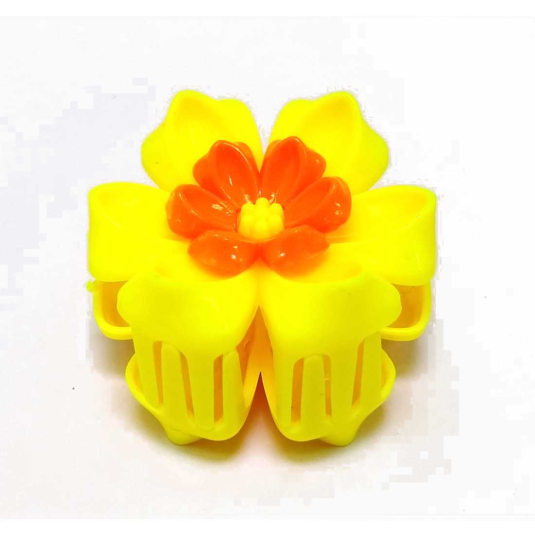 Anokhi ADA Floral Hair Clutcher for Girls and Women (One Hair Clutcher, Yellow) -C-54