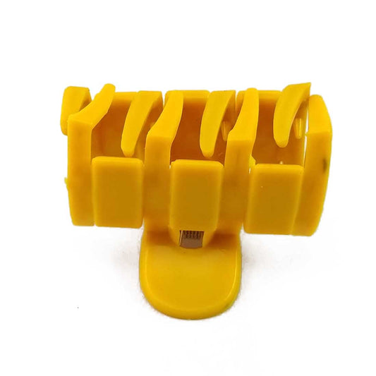 Anokhi ADA Zig-Zag Hair Clutcher for Girls and Women (One Hair Clutcher, Yellow) -C-29